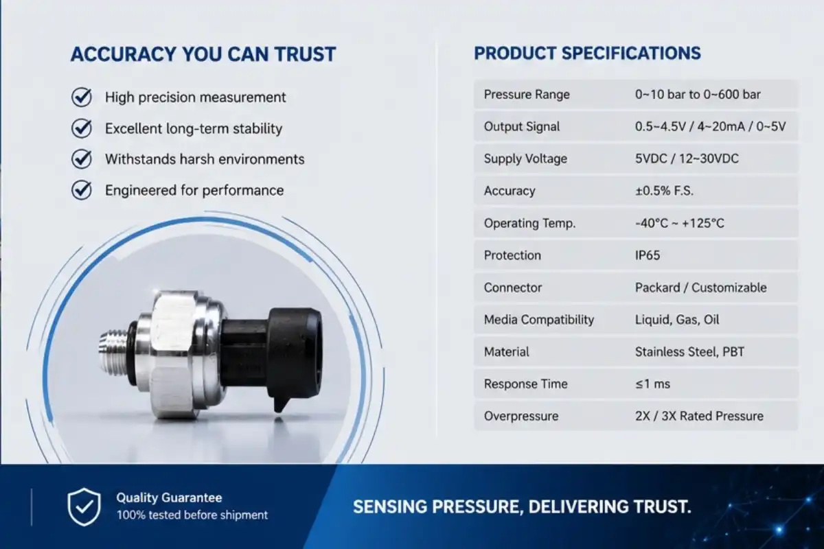 Pressure sensors Pressure sensors