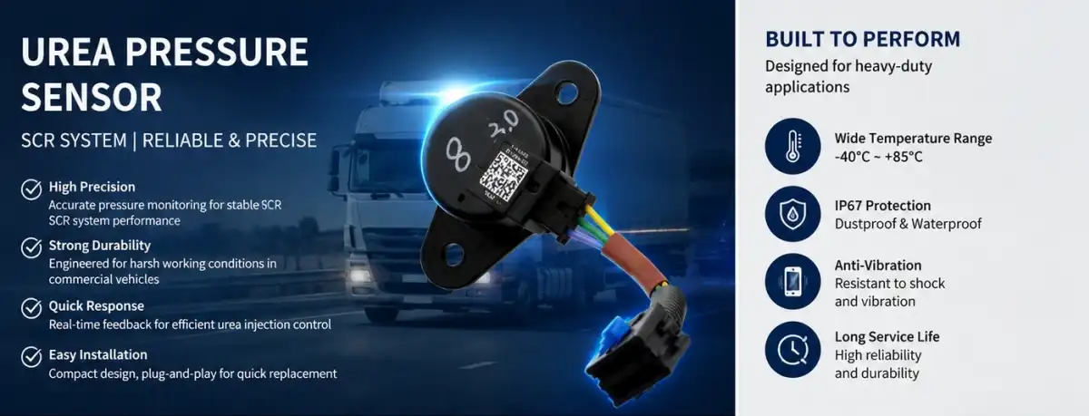Urea dosing pressure sensor